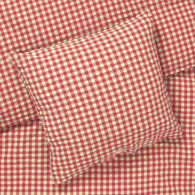 Juna Bæk&Bølge sengetøj rød/gul 140x220 cm