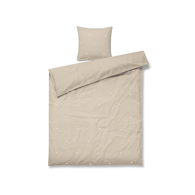 Juna Daisy sengetøj sand/hvid 140x200 cm