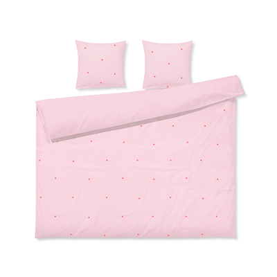 Juna Daisy sengetøj pink/rød 200x220 cm