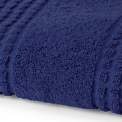 Juna Check håndklæde marineblå 70x140 cm