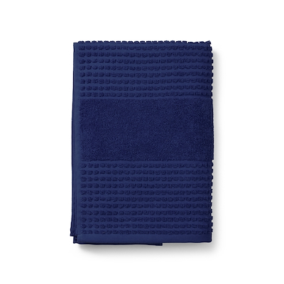 Juna Check håndklæde marineblå 70x140 cm