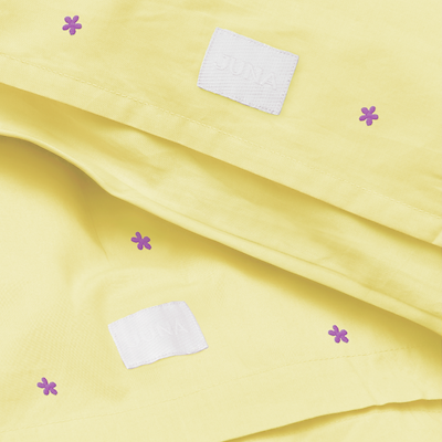 Juna Daisy sengetøj gul/lyserød 140x200 cm
