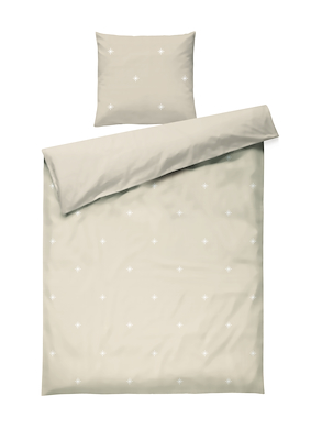 Juna Christmas Fable sengetøj sand 140x220 cm