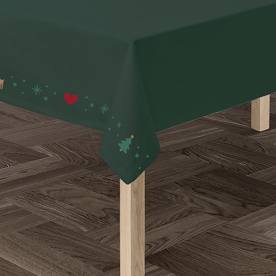 Juna Christmas Fable dug grøn 150x270 cm