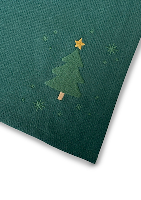 Juna Christmas Fable viskestykke grøn 50x70 cm