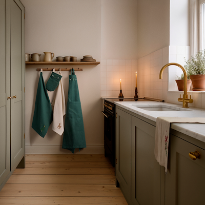 Juna Christmas Fable viskestykke creme 50x70 cm