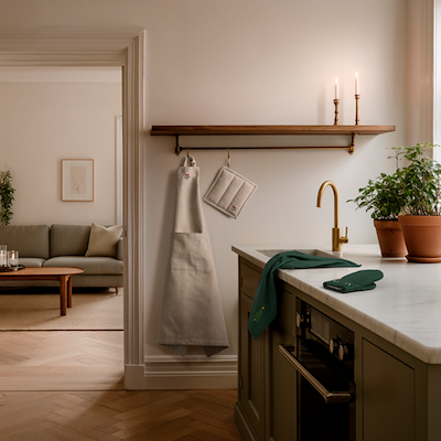 Juna Christmas Fable forklæde one size sand