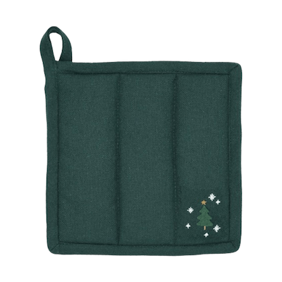 Juna Christmas Fable grydelap grøn 22x22 cm