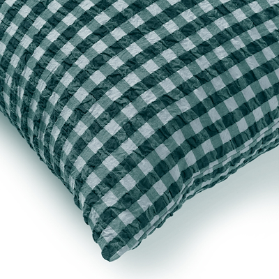 Juna Bæk & Bølge pudebetræk grøn/lys 63x60 cm