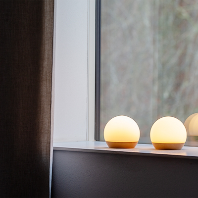 Spring Copenhagen Snowball genopladelig lampe Ø11 cm