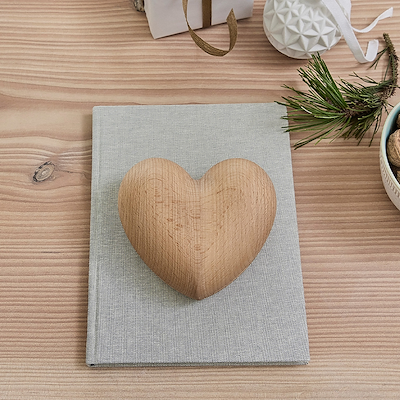 Spring Copenhagen hjerteskålen med låg FSC bøgetræ