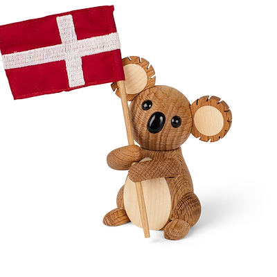 Spring Copenhagen Matilda koala med dannebrogsflag H 10 cm
