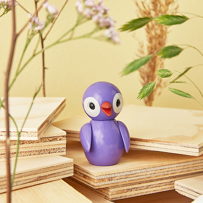 Spring Copenhagen playful purple fugl