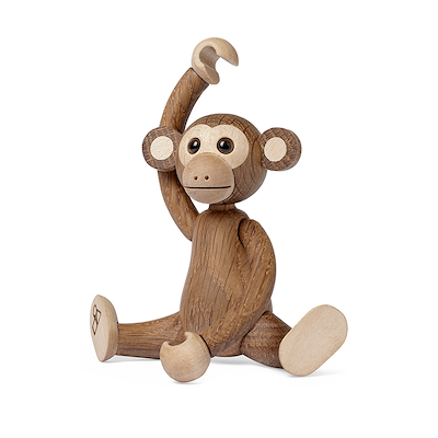 Spring Copenhagen Jolly abe træfigur brun eg/ahorn