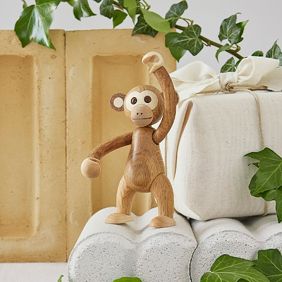 Spring Copenhagen Jolly abe træfigur brun eg/ahorn