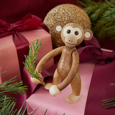 Spring Copenhagen Jolly abe træfigur brun eg/ahorn