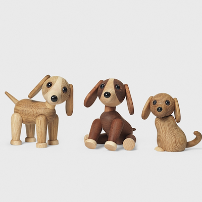 Spring Copenhagen Twix hund træ 11 cm