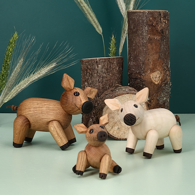 Spring Copenhagen Percy gris H9,3 cm