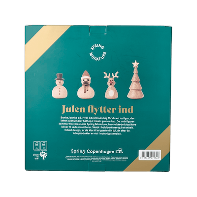 Spring Copenhagen adventskalender med træfigurer
