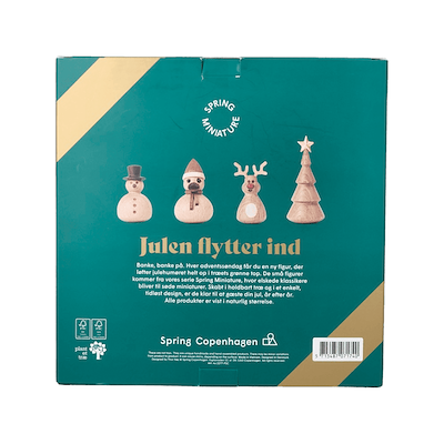Spring Copenhagen adventskalender med træfigurer