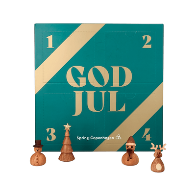 Spring Copenhagen adventskalender med træfigurer