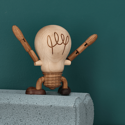 Spring Copenhagen Woodies Buster Bulb træfigur H9,5 cm