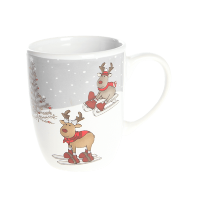 Det Gamle Apotek børnekrus med rensdyr H8,5 cm