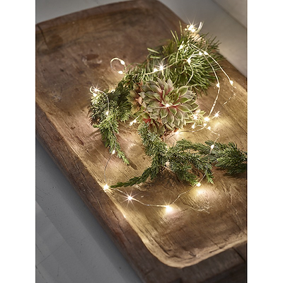 Det Gamle Apotek batterilyskæde ude & inde 30 LED lys klar