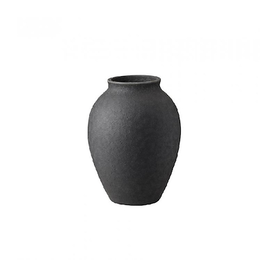 Knabstrup Keramik Knabstrup vase antracitgrå 12,5 cm 