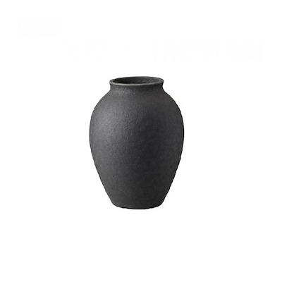 Knabstrup Keramik Knabstrup vase antracitgrå 12,5 cm