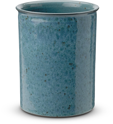 Knabstrup Keramik redskabsholder støvet blå 15,5 cm 