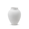 Knabstrup Keramik Ripple vase hvid H 20 cm