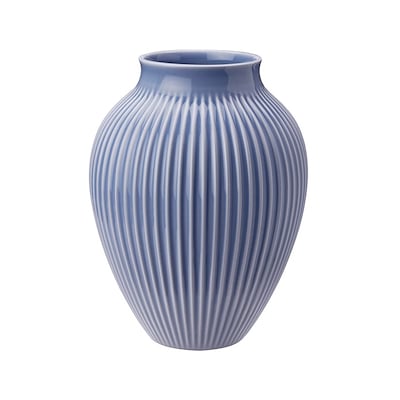 Knapstrup vase rille blå 27 cm