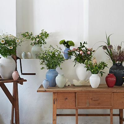 Knabstrup Keramik Ripple vase lavendel H12,5 cm