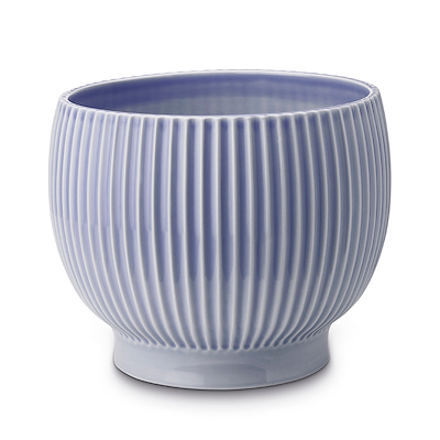 Knabstrup Keramik Ripple urtepotteskjuler lavendel H 14.5 cm