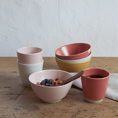 Knabstrup Colorit Skål Rosa 14 cm