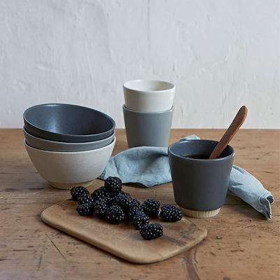 Knabstrup Colorit Skål Grå 14 cm