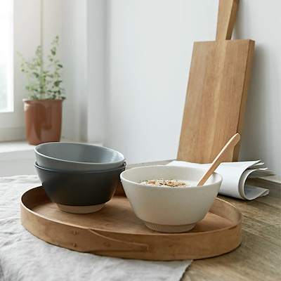 Knabstrup Colorit Skål Grå 14 cm