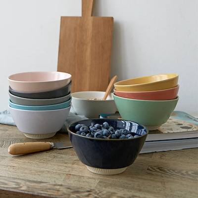 Knabstrup Colorit Skål Gul 14 cm