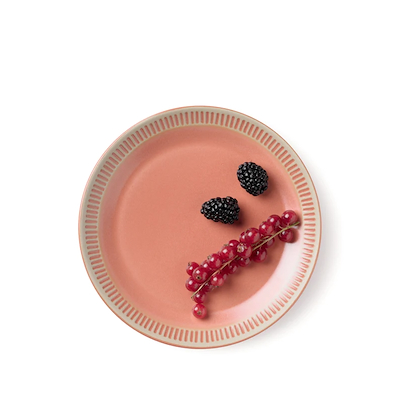 Knabstrup Colorit Tallerken Koral 19 cm