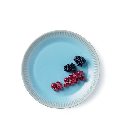 Knabstrup Colorit Tallerken Turkis 19 cm