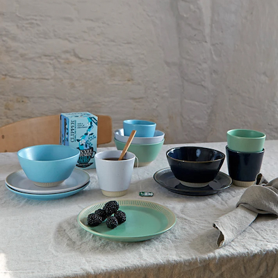 Knabstrup Colorit Tallerken Turkis 19 cm