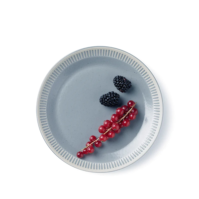 Knabstrup Colorit Tallerken Grå 19 cm