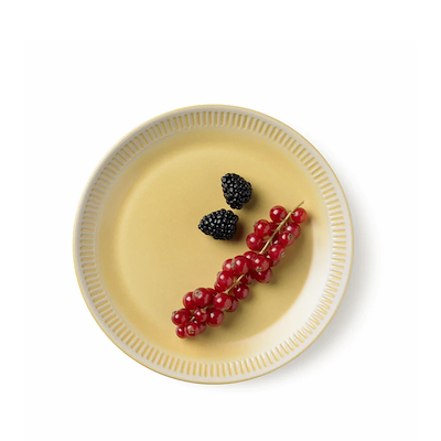 Knabstrup Colorit Tallerken Gul 19 cm