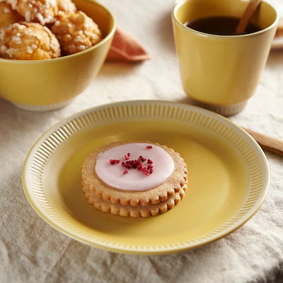 Knabstrup Colorit Tallerken Gul 19 cm