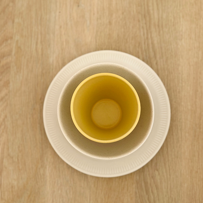 Knabstrup Colorit middagstallerken sand 27 cm