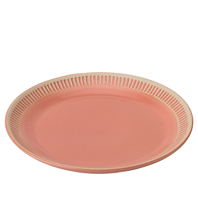 Knabstrup Colorit middagstallerken koral 27 cm