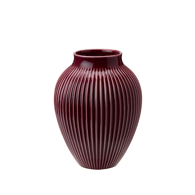 Knabstrup Keramik Ripple vase berry H 20 cm