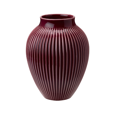 Knabstrup Keramik Ripple vase berry H20 cm