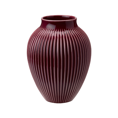 Knabstrup Keramik Ripple vase berry H12.5 cm